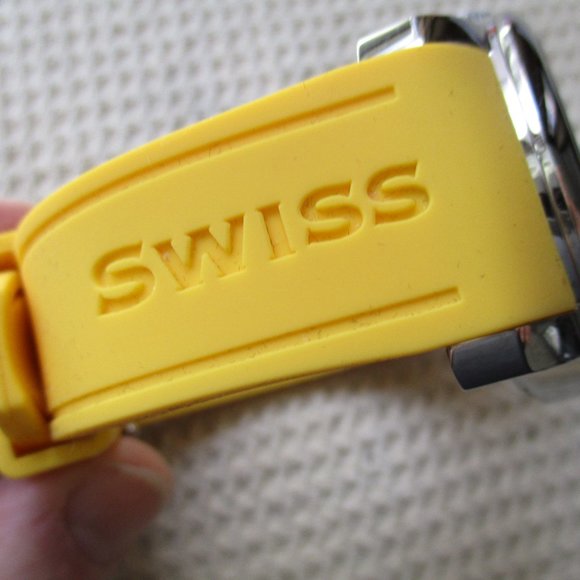 Swiss Legend Men's Luxury Planetimer Watch, w/Yellow Band, Swiss Made, Brand New - Picture 6 of 9